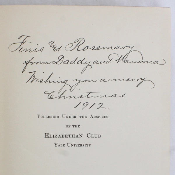 Antique Yale Book of American Verses Edited by Thomas R Lousnbury 1912 HC