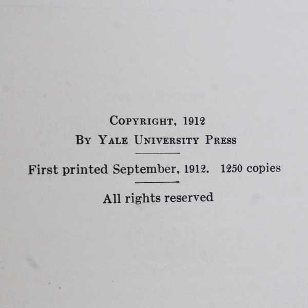 Antique Yale Book of American Verses Edited by Thomas R Lousnbury 1912 HC