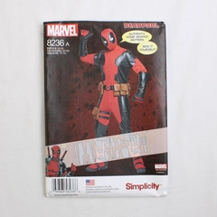 Simplicity Marvel 8236 Deadpool Costume Mens Size A (XS, S, M, L, XL) 2016
