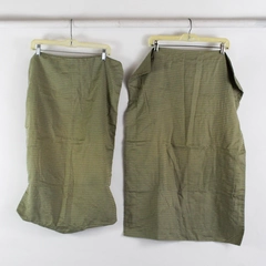 Lot Of 2 Royal Sateen Green Striped Standard Pillow Shams 100% Egyptian Cotton