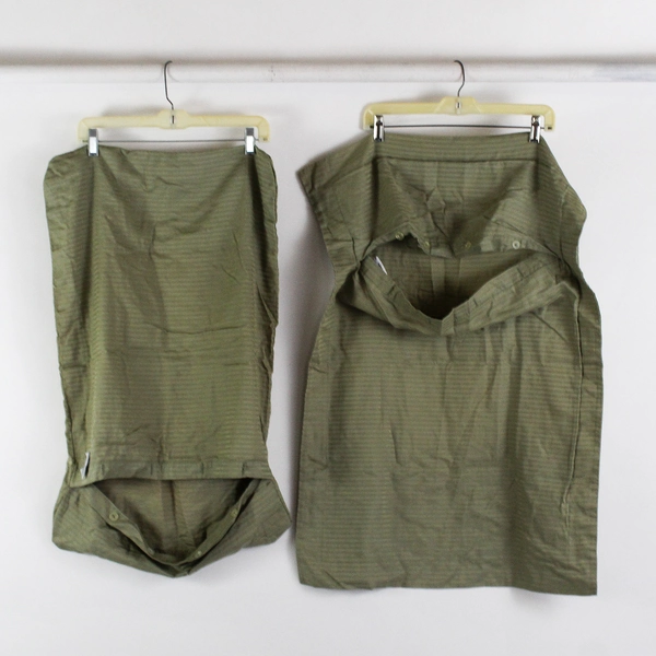 Lot Of 2 Royal Sateen Green Striped Standard Pillow Shams 100% Egyptian Cotton