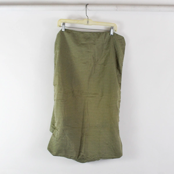 Lot Of 2 Royal Sateen Green Striped Standard Pillow Shams 100% Egyptian Cotton