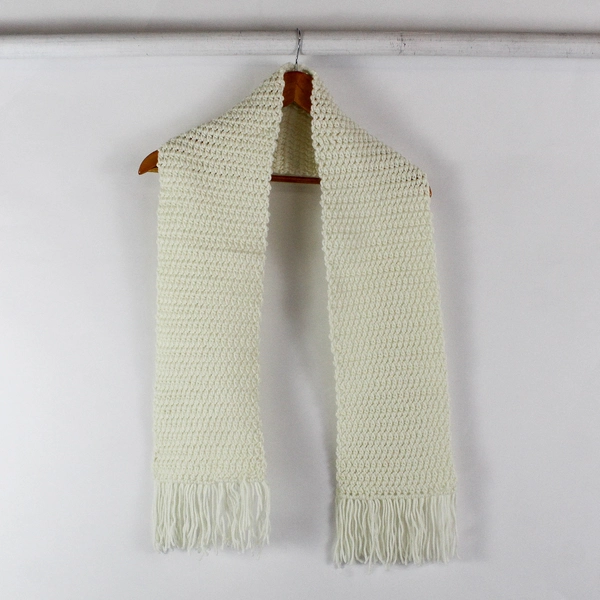 Lot of 4 Multicolor Fringe Rectangle Scarves with Various Textures 