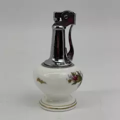 Vintage 1960s Bone China Hand Painted Table Lighter Japan