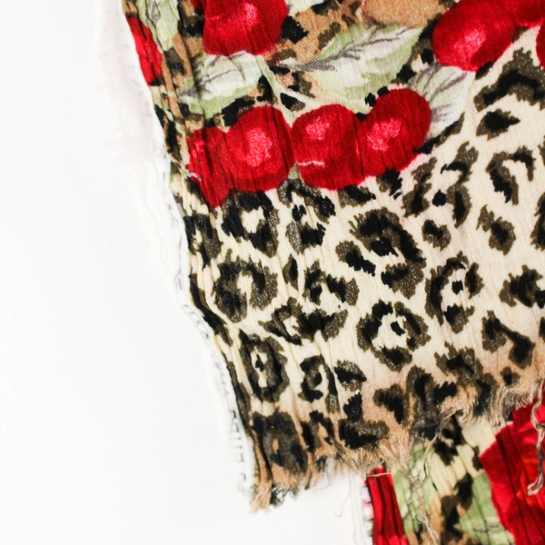 Harriet Sawyer for Euro-American Rose and Jaguar Print Fabric 97" x 1.5 Yds