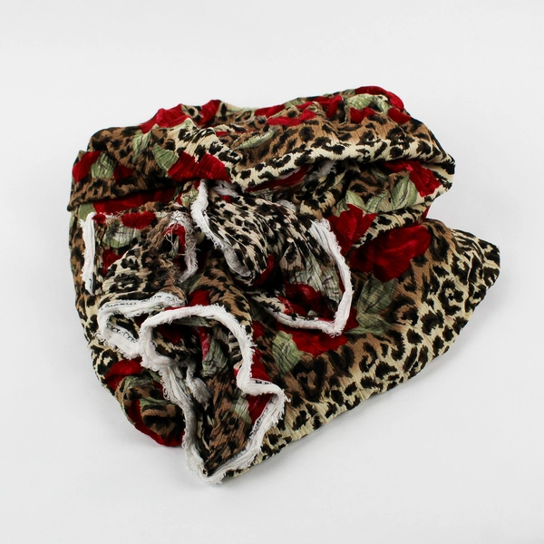 Harriet Sawyer for Euro-American Rose and Jaguar Print Fabric 97" x 1.5 Yds