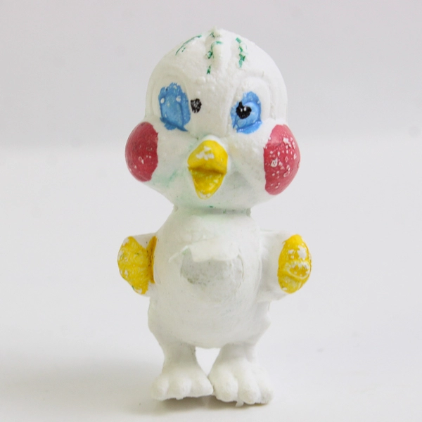 Lot of 8 Vintage Hard Plastic Mini Chicks Figurines