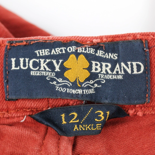 Lucky Brand Sofia Skinny Burnt Orange Jeans Women's Size 12/31