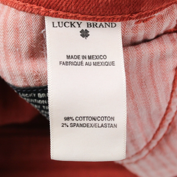 Lucky Brand Sofia Skinny Burnt Orange Jeans Women's Size 12/31