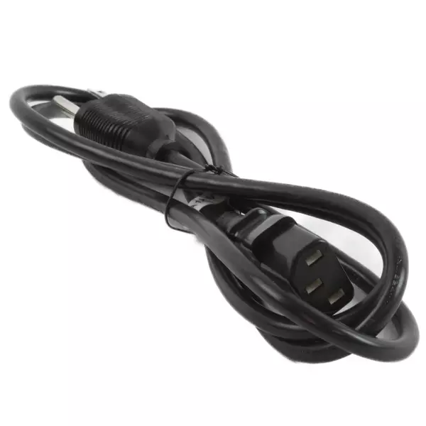 Lot of 4 60° AC Power Cords IEC 60 Degree 3-Prong Used Untested