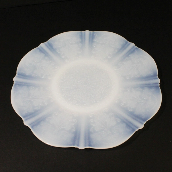 5 MacBeth-Evans 1930's American Sweetheart Monax (White) Glass Dinner Plates 11"