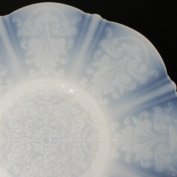 5 MacBeth-Evans 1930's American Sweetheart Monax (White) Glass Dinner Plates 11"