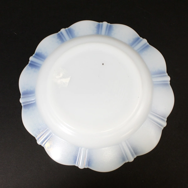 1930s MacBeth Evans American Sweetheart Monax White Glass Luncheon Plate 9” 