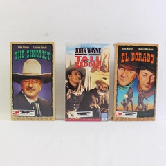 Lot of 3 John Wayne VHS Movies: The Shootist, Tall in the Saddle, El Dorado