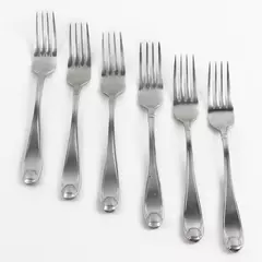 Oneida Satin Garnet Stainless Set of 6 Forks 8" Classic