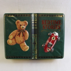 Vintage Silver Crane Co. Bedtime Stories Decorative Metal Tin