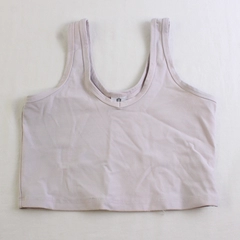 Zine Pale Lavender Cropped Tank Top Women's Size Medium