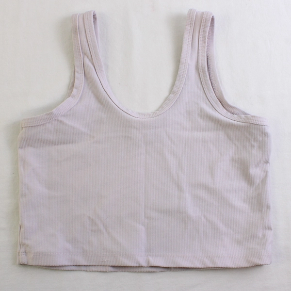 Zine Pale Lavender Cropped Tank Top Women's Size Medium
