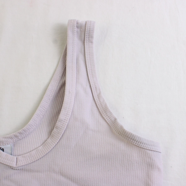 Zine Pale Lavender Cropped Tank Top Women's Size Medium