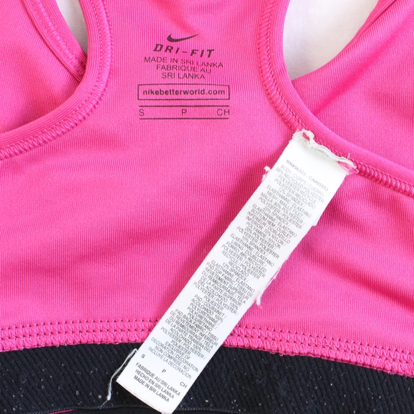 Nike Pro Dri-Fit Magenta Pink Sports Bra Women's Size Small