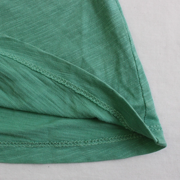 Knox Rose Women's Tee Mint Green Embroidered Club Knit Flawed