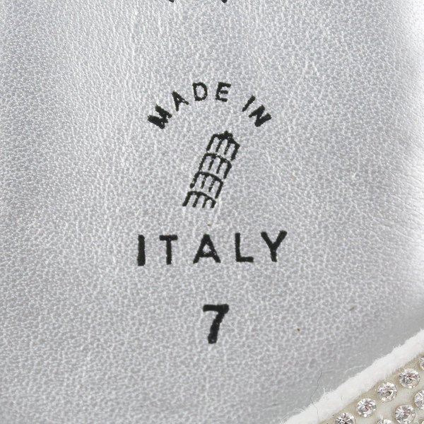 Toscanella Silver Faux Leather Slip-On Thong Sandals Women's Size 7