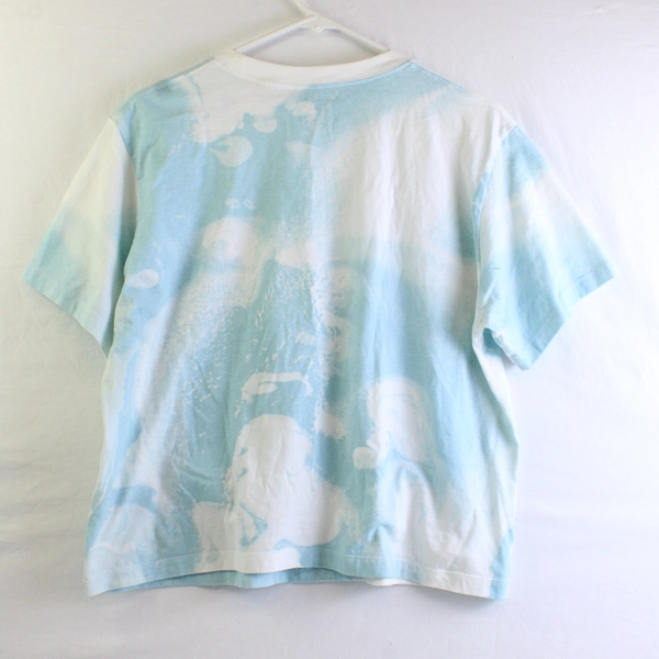Calvin Klein Women's Cropped Tee Size Medium Marbled Tie Dye