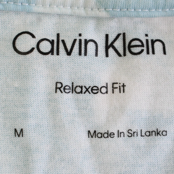 Calvin Klein Women's Cropped Tee Size Medium Marbled Tie Dye