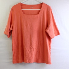 Women's Blair Knit Top Square Neck 3/4 Sleeve Size L