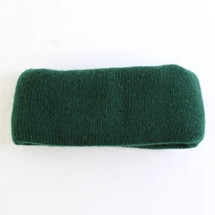 Vintage Hanes Her Way Knit Green Winter Headband Made in Philippines