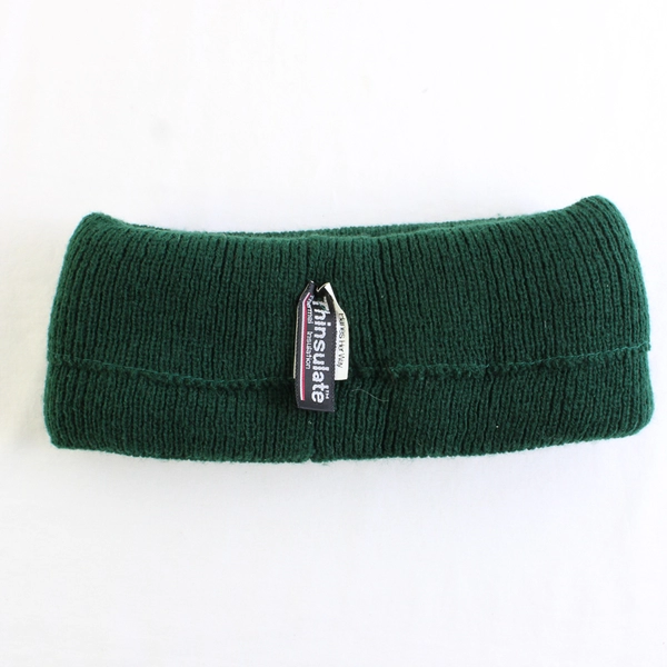Vintage Hanes Her Way Knit Green Winter Headband Made in Philippines