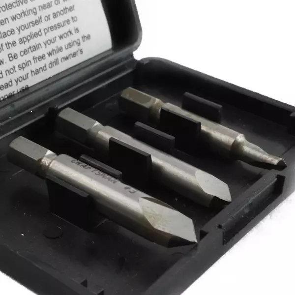 Sears Craftsman USA 52154 Damaged/Stripped Screw Remover Set 3pc