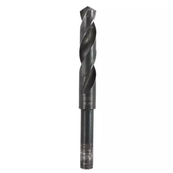 Reduced Shank HSS Drill Bit 1/2" Shank 6.25" Length 21/32