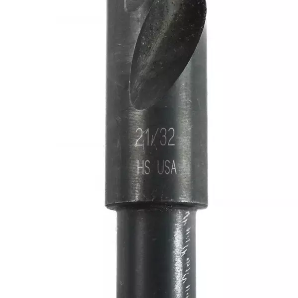 Reduced Shank HSS Drill Bit 1/2" Shank 6.25" Length 21/32
