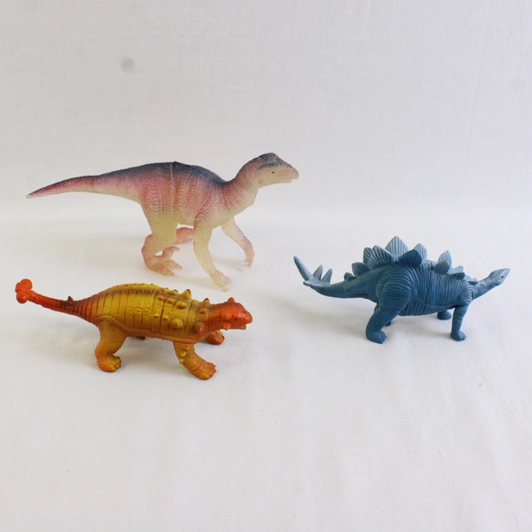 Lot of 10 Unbranded Vintage and Modern Dinosaur Figurine Toys