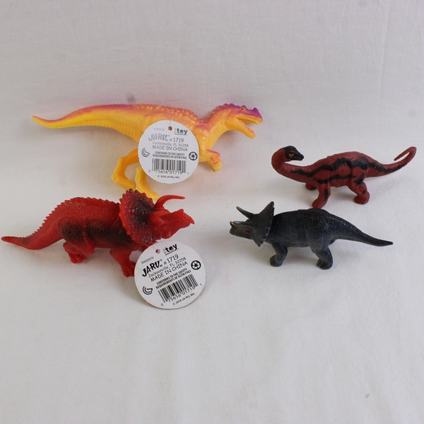 Lot of 10 Unbranded Vintage and Modern Dinosaur Figurine Toys