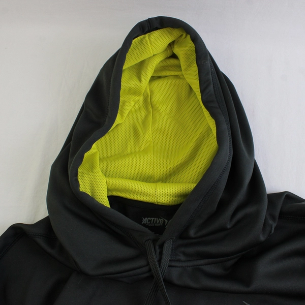 Old Navy Active Men's XXL Gray and Lime Green Dri-Fabric Hoodie