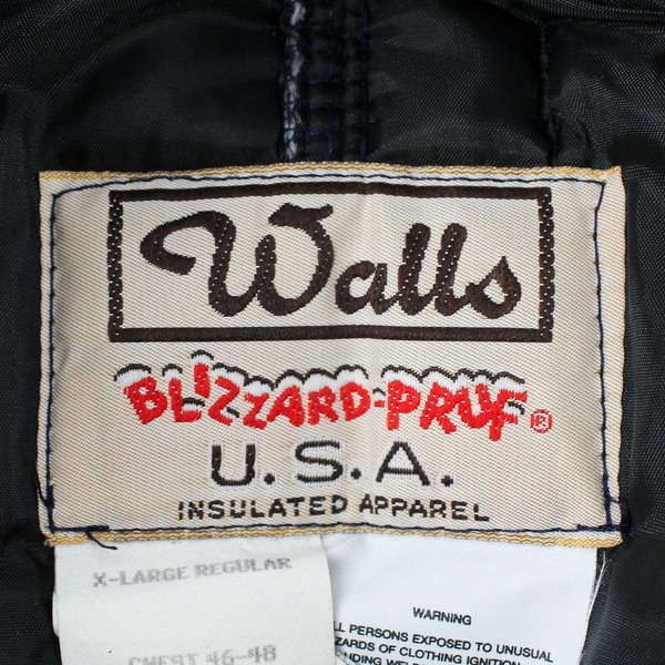 Vintage Walls Blizzard-Pruf Men's XL Regular Blue Snow Snowmobile Coverall Suit