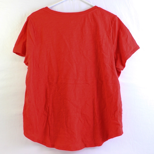 Old Navy Everywear Women's XL Red V Neck Short Sleeve T-Shirt