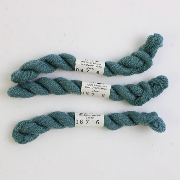 Lot of 11 Broider Wul Lamb's 100% Wool Braids 30 Yards Each Blue Shades New