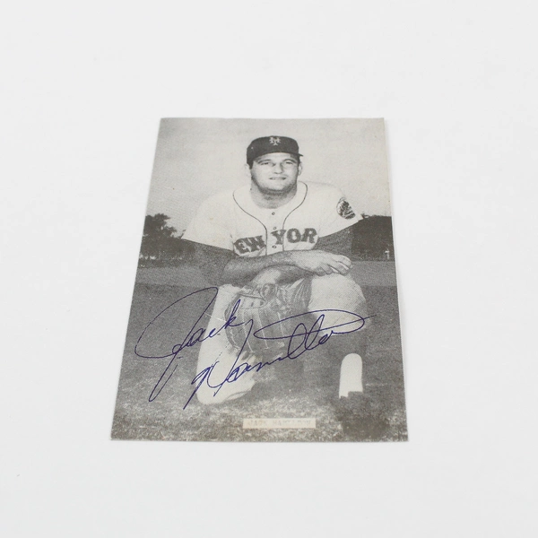 Jack Hamilton New York Mets Autographed 3x5 Signed Postcard
