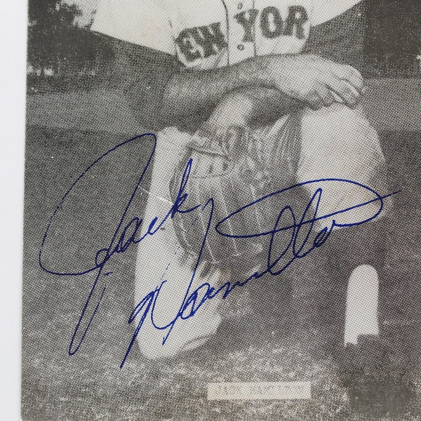Jack Hamilton New York Mets Autographed 3x5 Signed Postcard