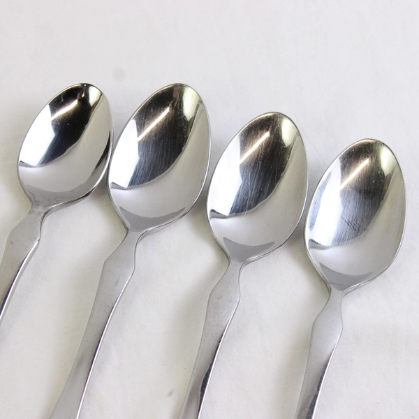 Lot Of 4 Oneida Silver Physique (Stainless) Flatware 3 Soup Spoons & 1 Teaspoon