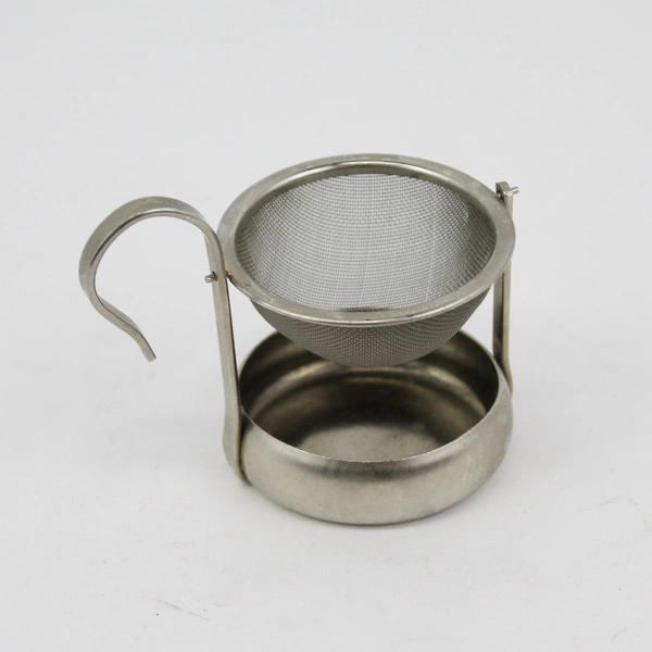 Vintage Swedish No-Drip Coffee Tea Strainer Nickel Plated Steel with Box