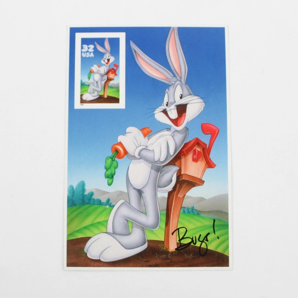 Lot Of 2 Looney Tunes "Bugs Bunny" 32 Cent USPS Stamp On Card  1997