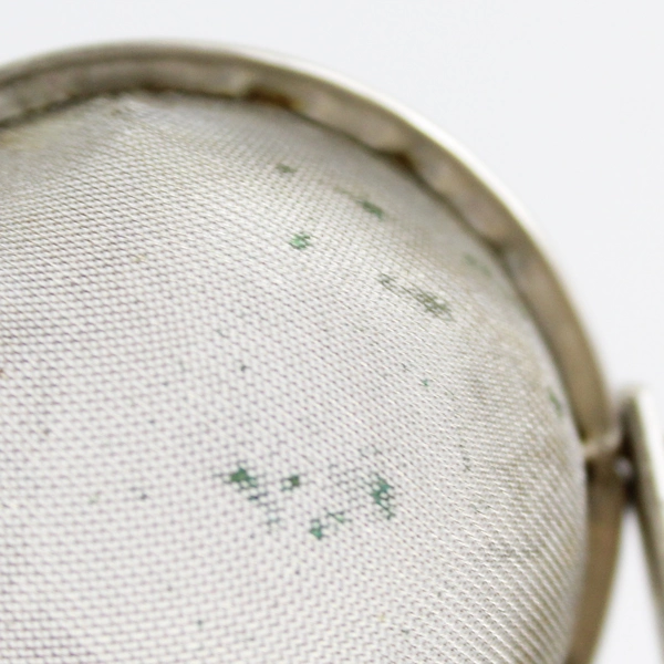 Vintage Swedish No-Drip Coffee Tea Strainer Nickel Plated Steel 3.25"