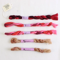 Lot of 5 Needle Necessities Braids Overdyed Pink/Tan, New 