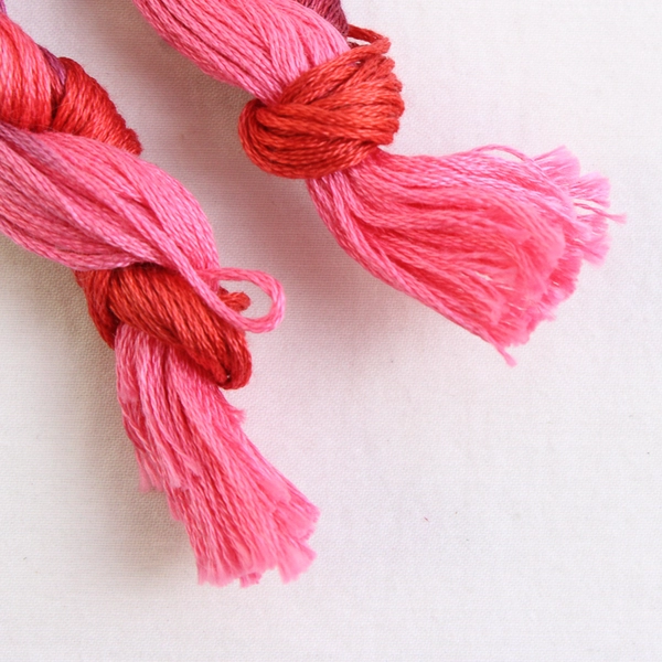 Lot of 5 Needle Necessities Braids Overdyed Pink/Tan, New 