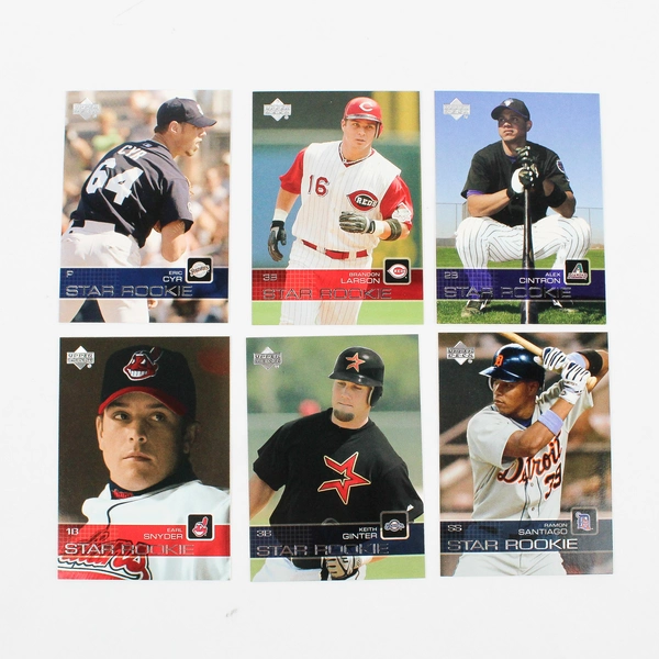 Lot Of 6 Upper Deck Star Rookie MLB Baseball Cards 1997 1998