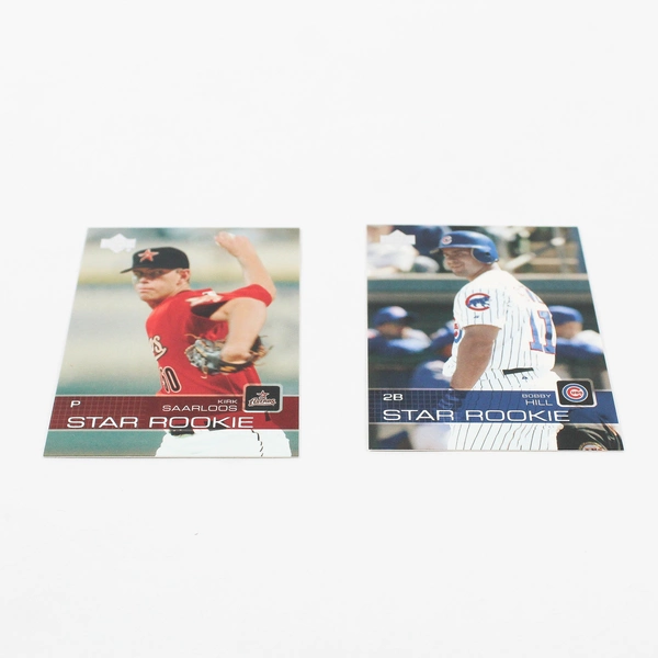 Lot Of 2 Upper Deck Star Rookie MLB Baseball Cards Bobby Hill 2000 Saarloos 2001